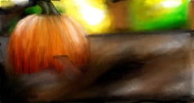 Drawing of Pumpkin by Mia