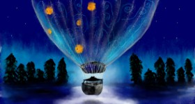 Eclat de Lune の 熱気球 の絵