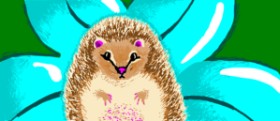 Drawing of Hedgehog by b
