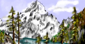 Рисунок на тему «Гора» — автор: Eclat de Lune
