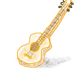 Drawing of Guitar by Steeeeve