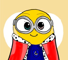 Drawing of Minion by HoziDraws_UwU
