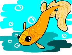 Nan の 金魚 の絵