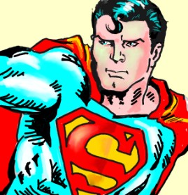 Drawing of Superman by ⋆su⋆vinci彡