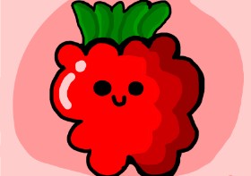 Drawing of Raspberry by Mackanilla
