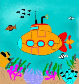 Gul の 潜水艦 の絵