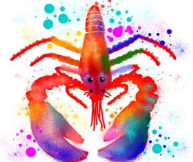 Drawing of Lobster by Cookie
