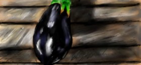 Рисунок на тему «Баклажан» — автор: Effulgent Emerald