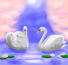Joze の 白鳥 の絵