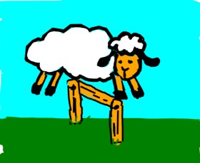 Drawing of Sheep by Kamie