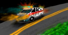Eclat de Lune の 救急車 の絵