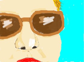 Camila:) の 眼鏡 の絵