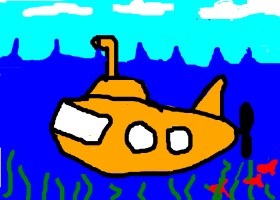 Anonymous の 潜水艦 の絵