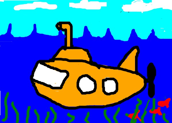 Anonymous の 潜水艦 の絵