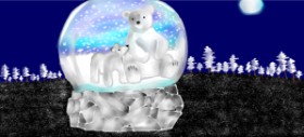 Рисунок на тему «Снежный шар» — автор: Kim