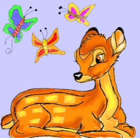 Fazila の バンビ の絵