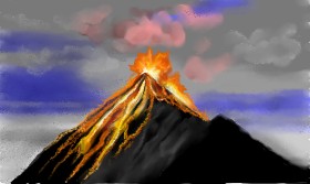 Tim の 火山 の絵