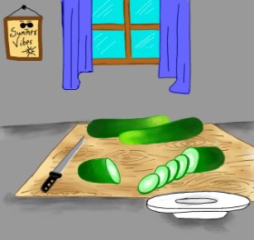 Bishakha の きゅうり の絵