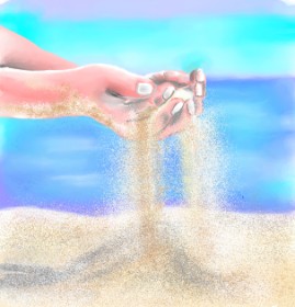 Drawing of Sand castle by ⋆su⋆vinci彡