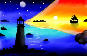 🦄UNI🦄 の 灯台 の絵