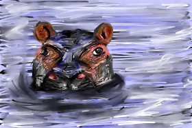 Drawing of Hippo by Mia