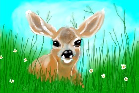 Debidolittle の 鹿 の絵