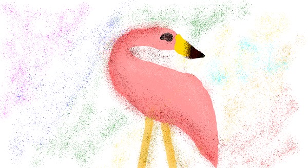 cookie karr の フラミンゴ の絵