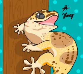 Holy Kirbo の トカゲ の絵