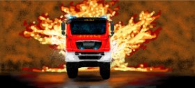 Drawing of Firetruck by peachy