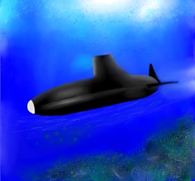 Drawing of Submarine by 🇭🇰 Acemca Lam