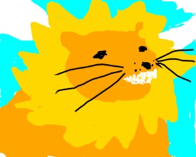 Drawing of Lion by krizzie
