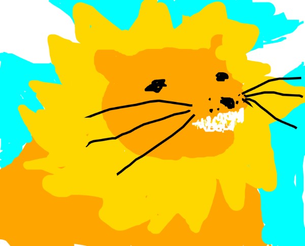 Drawing of Lion by krizzie