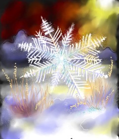 Leah の 雪の結晶 の絵