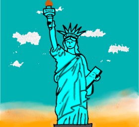 Dreamer の 自由の女神像 の絵