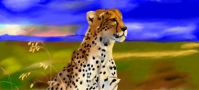 Effulgent Emerald の チーター の絵