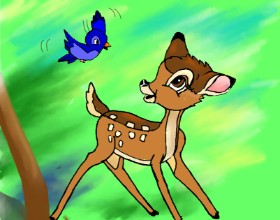 Drawing of Bambi by Cec