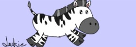 Zebra-Zeichnung von Jackie