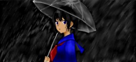 Annie の 傘 の絵