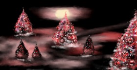 Eclat de Lune の クリスマスツリー の絵