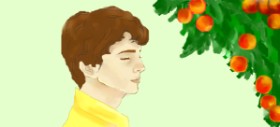 Alex の 桃 の絵