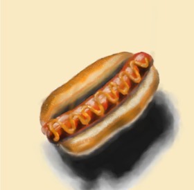 Prapti💜 の ホットドッグ の絵