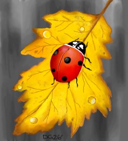 Drawing of Leaf by GreyhoundMama
