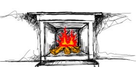 Eeezzz の 暖炉 の絵