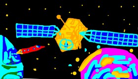Drawing of Satellite by Agithur