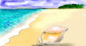 Eclat de Lune の ビーチ の絵