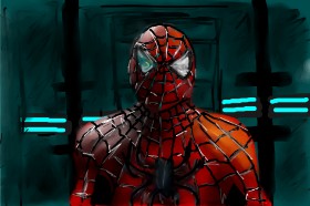 Mia の スパイダーマン の絵