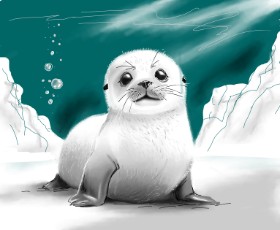 Чай の シール の絵
