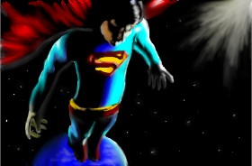 Drawing of Superman by Wizard