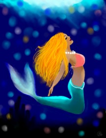 🌌Mom💕E🌌 の 人魚 の絵