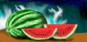 Drawing of Watermelon by SAM AKA MARGARET 🙄